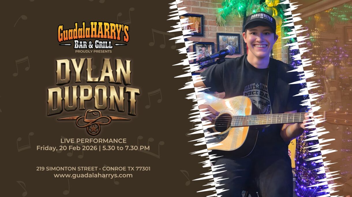 This Weekend: Dylan Dupont & Comedian Jerry Garcia A picture of This Weekend: Dylan Dupont & Comedian Jerry Garcia at Guadalaharry's Bar & Grill