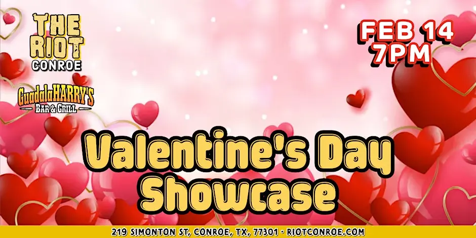 A picture of Valentine's Weekend @ Riot Comedy Club at GuadalaHARRY's at Guadalaharry's Bar & Grill